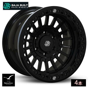 Baja Built �o�n�r���g Maverick Forged Beadlock | Glossy Black (black ring & black bolts) �t�H�[�W�h�b���z�C�[�� ( 4�{ )