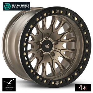 Baja Built �o�n�r���g Renegade Forged Beadlock | Satin Bronze (black ring & bronze bolts) �t�H�[�W�h�b���z�C�[�� ( 4�{ )