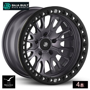 Baja Built �o�n�r���g Renegade Forged Beadlock | Satin Graphite (black ring & aluminum bolts) �t�H�[�W�h�b���z�C�[�� ( 4�{ )