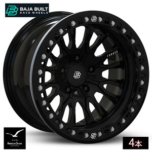 Baja Built �o�n�r���g Renegade Forged Beadlock | Glossy Black (black ring & aluminum bolts) �t�H�[�W�h�b���z�C�[�� ( 4�{ )