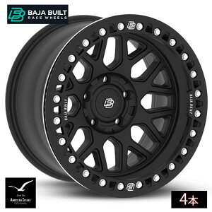 Baja Built �o�n�r���g Lite Brite Outlaw Cast Beadlock | Matt Black (black ring & aluminum bolts) �L���X�g�z�C�[�� ( 4�{ )