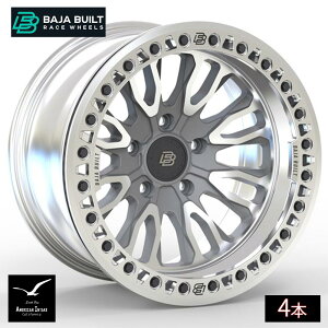 Baja Built �o�n�r���g Renegade Cast Beadlock | Machined Raw (raw ring & black bolts) �L���X�g�z�C�[�� ( 4�{ )