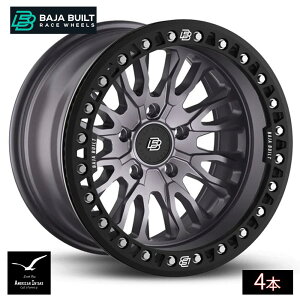 Baja Built �o�n�r���g Renegade Cast Beadlock | Satin Graphite (black ring & aluminum bolts) �L���X�g�z�C�[�� ( 4�{ )