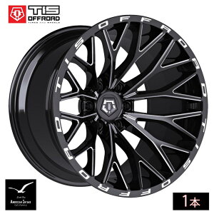 TIS Offroad Wheels TIS �I�t���[�h �z�C�[�� 566BM | GLOSS BLACK WITH CNC MILLED ACCENTS ( 1�{ )