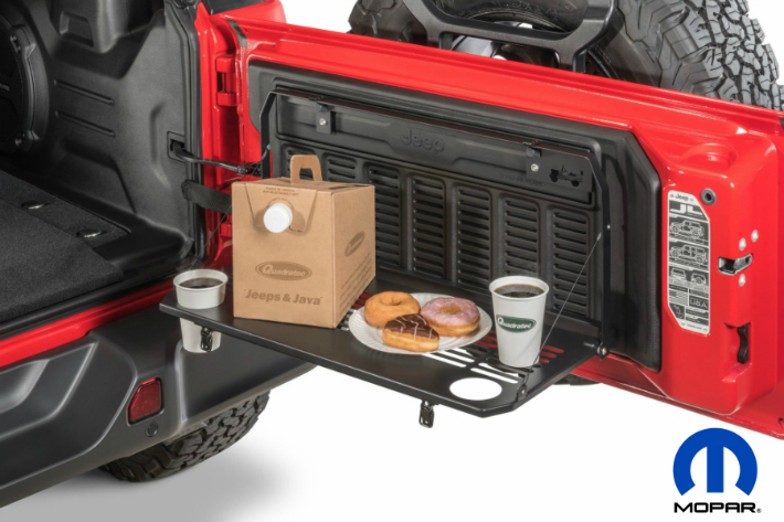 アメ車 ジープ 海外直送品JL 新型ラングラーテーブル 室内 ラック 絶品 MOPAR Jeep 物品 純正スチール テーブル送料無料 テイルゲート