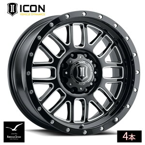 ICON VEHICLE DYNAMICS �A�C�R�� �r�[�N�� �_�C�i�~�N�X Alpha | GLOSS BLACK / MILLED WINDOWS ( 4�{ )