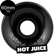 オージェイウィール OJ WHEELS60mm HOT JUICE 78A WHEELS BLACKソフトウィール(4個セット)クルーザー ブ…
