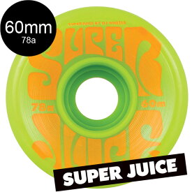 OJ WHEELS オージェイウィール60mm SUPER JUICE 78A WHEELS GREENソフトウィール(4個セット)グリーン スーパージュース クルーザーロングボード 移動 スケートボード スケボー sk8 skateboard タイヤ ローラー 車輪【2104】