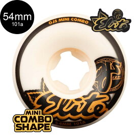 OJ WHEELS オージェイウィール54mm ELITE MINI COMBO 101A TEAM WHEELSハードウィール(4個セット)スケートボード エリート ミニコンボ スケボー sk8 skateboard タイヤ ローラー 車輪 トリック スライド グラインド【2104】