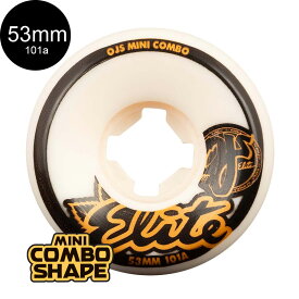 オージェイウィール OJ WHEELS53mm ELITE MINI COMBO 101A TEAM WHEELSハードウィール(4個セット)スケートボード エリート ミニコンボ スケボー sk8 skateboard タイヤ ローラー 車輪 トリック スライド グラインド【2104】