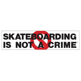 BULLET バレット10 in x 2.25 in ANTI STICKERステッカー SKATEBOARDING IS NOT A CRIME バンパーステッカー デカール シール スケートボード スケボー ストリート sk8 skateboard