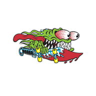 サンタクルーズ SANTA CRUZ6.25in x 3.25in SLASHER STICKERステッカー スラッシャー デカール シール ス…