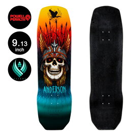 POWELL PERALTA パウエル・ペラルタスケボー デッキ 9.13 FLIGHT&#174; ANDY ANDERSON HERON PRO DECK SHAPE 290アンディ・アンダーソン フライト スケートボード ストリート sk8 skateboard 板【2301】