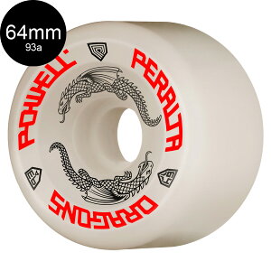 pEGEy^ POWELL PERALTA64mm x 36mm DRAGON FORMULA WHITE 93A WHEEL\tgEB[ (4Zbg) hStH[~ XP[g{[h XP{[ sk8 skateboard ^C [[ ԗ y2304z