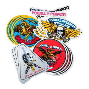 �p�E�G���E�y�����^ POWELL PERALTAASSORTED STICKERS (20PACK)�X�e�b�J�[�p�b�N �A�\�[�g 20������ �f�J�[�� �X�P�[�g�{�[�h �X�P�{�[ sk8 skateboard