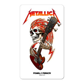 POWELL PERALTA パウエル・ペラルタ3.88in x 6.5in METALLICA COLLAB STICKERステッカー メタリカ デカール スケートボード スケボー sk8 skateboard