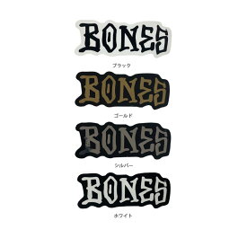 BONES WHEELS ボーンズ ウィール3inch BONES STICKERステッカー ブラック ホワイト ゴールド シルバー デカール シール スケートボード スケボー sk8 skateboard
