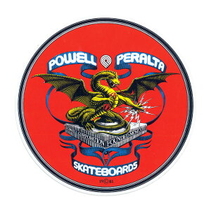 �p�E�G���E�y�����^ POWELL PERALTA4inch BANNER DRAGON STICKER�X�e�b�J�[�h���S�� �f�J�[�� �X�P�[�g�{�[�h �X�P�{�[ sk8 skateboard