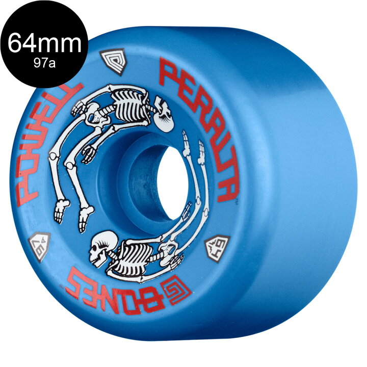 楽天市場】パウエル・ペラルタ POWELL PERALTA64mm G-BONES 97A BLUE 