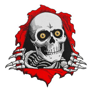 �p�E�G���E�y�����^ POWELL PERALTA10in x 9.975in RIPPER PATCH���b�y�� ���b�p�[ �{�[���Y �p�b�` �A�N�Z�T���[ �X�g���[�g �X�P�[�^�[ �t�@�b�V���� �X�P�[�g�{�[�h �X�P�{�[ sk8 skateboard