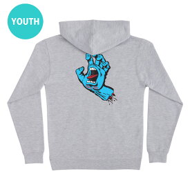 SANTA CRUZ サンタクルーズSCREAMING HAND PULLOVER HOODED SWEATSHIRT YOUTHプルオーバーパーカー ユースサイズ スクリーミングハンド 子供用 キッズ P/O フード スケートボード スケボーsk8 skateboard【23HD】