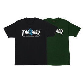 SANTA CRUZ サンタクルーズTHRASHER SCREAMING LOGO S/S REGULAR T-SHIRTTシャツ TEE 半袖 スラッシャー コラボ メンズ ストリート スケーター ファッション スケートボード スケボー sk8 skateboard【23HD】