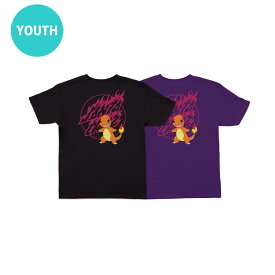 SANTA CRUZ サンタクルーズPoKeMoN FIRE TYPE 1 S/S REGULAR T-SHIRT YOUTHTシャツ ユースサイズ ポケットモンスター ポケモン ヒトカゲ 子供用 半袖 TEE 小学生 服 スケートボード スケボー sk8 skateboard