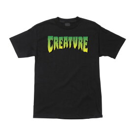 CREATURE クリーチャーLOGO S/S T SHIRT MENSTシャツ ロゴ 半袖 定番 スケーター ストリート ファッション スケートボード スケボー sk8 skateboard【CP】