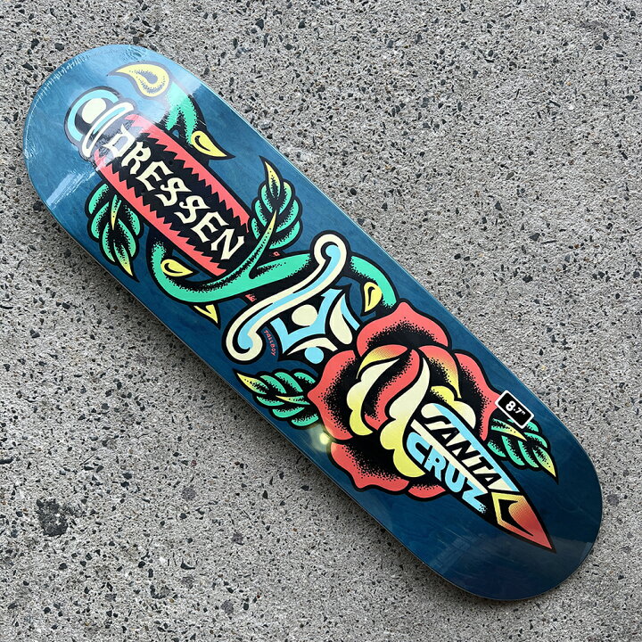 楽天市場】サンタクルーズ SANTA CRUZスケボー デッキ 8.7 DRESSEN  
