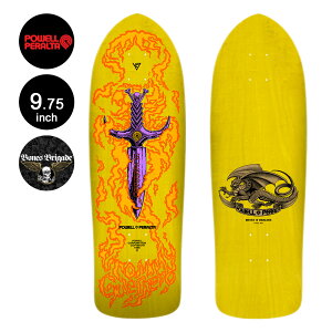 POWELL PERALTA �p�E�G���E�y�����^�X�P�{�[ �f�b�L 9.75 BONES BRIGADE TOMMY GUERRERO SERIES 15 REISSUE DECK YELLOW�g�~�[�E�Q���� �{�[���Y�E�u���Q�[�h �C�G���[ ���� �I�[���h�X�N�[�� ���C�V���[ �X�P�{�[