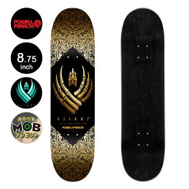 POWELL PERALTA パウエル・ペラルタスケボー デッキ 8.75 FLIGHT&#174; BONES YELLOW DECK SHAPE 245フライト 軽量 スケートボード ストリート sk8 skateboard 板【2404】