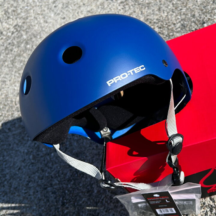 楽天市場】プロテック PRO-TECCLASSIC SKATE MATTE BLUEヘルメット 