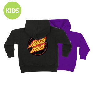 �T���^�N���[�Y SANTA CRUZFLAME DOT P/O HOODED SWEATSHIRT KIDS�v���I�[�o�[�p�[�J�[ �t�[�h �t�[�h�p�[�J�[ �g�h���[ �q���p �L�b�Y �v���[���g ���蕨 �X�P�[�g�{�[�h �X�P�{�[ sk8 skateboard�y24SS�z