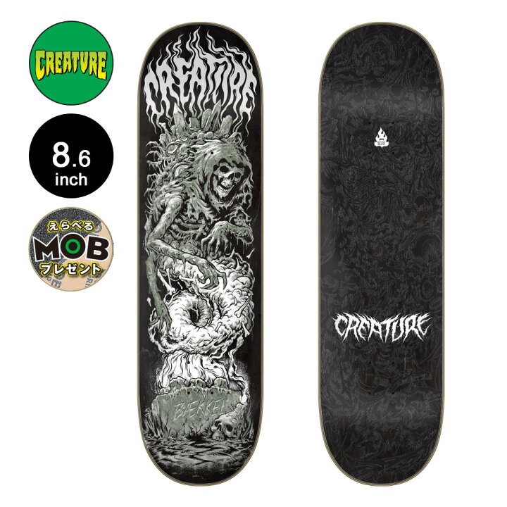 楽天市場】CREATURE クリーチャースケボー デッキ 8.6 BAEKKEL 