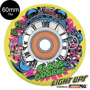 XC{[Y SLIME BALLS60mm CLAUS GRABKE BLACKLIGHT LIGHT UPS OG SLIME NEON YELLOW 78A WHEELS\tgEB[ 4Zbg NEXEOuL xAOt LED N[U[ XP[g{[h XP{[ sk8 skate