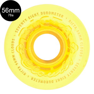 N^ RICTA56mm HI VIS CLOUDS YELLOW 78A WHEELS\tgEB[ 4Zbg NEY N[U[ tB}[ XP[g{[h XP{[ sk8 skateboard ^C [[ ԗ Â y2407z