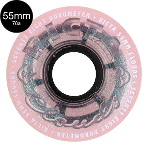 N^ RICTA55mm CLOUDS IRIDESCENT PINK 78A WHEELS\tgEB[ 4Zbg NEY N[U[ tB}[ XP[g{[h XP{[ sk8 skateboard ^C [[ ԗ Â y2411z