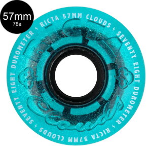 N^ RICTA57mm CLOUDS IRIDESCENT BLUE 78A WHEELS\tgEB[ 4Zbg NEY N[U[ tB}[ XP[g{[h XP{[ sk8 skateboard ^C [[ ԗ Â y2411z