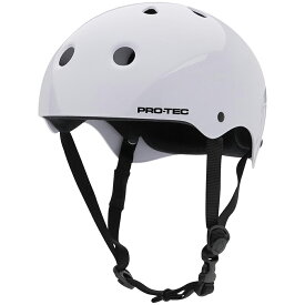 プロテック PRO-TECCLASSIC SKATE GLOSS WHITEヘルメット グロスホワイト 白 プロテクター 大人用 子供用 キッズ ユース PROTEC スケートボード スケボー sk8 skateboard インライン【2106】