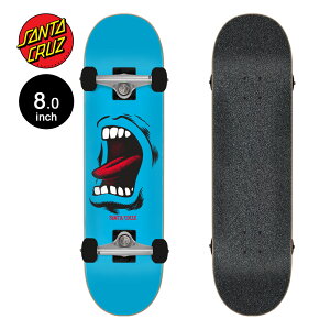 T^N[Y SANTA CRUZ8.0in x 31.25in FULL SCREAMING BIG MOUTH BLUE SKATEBOARD COMPLETE Rv[g(gi) Zbg XP[g{[h XP{[ ߂ IXX S sk8y2504z