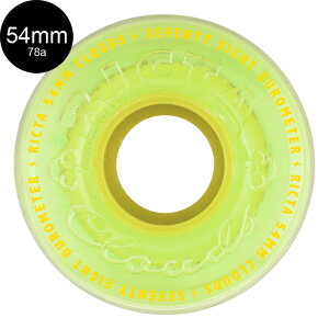 N^ RICTA54mm CLEAR SPLATTER CLOUDS CAMO YELLOW 78A WHEELS\tgEB[ 4Zbg NEY N[U[ tB}[ XP[g{[h XP{[ sk8 skateboard ^C [[ ԗ Â y2501z