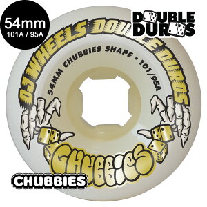 I[WFCEB[ OJ WHEELS54mm DOUBLE DURO WHITE CHUBBIES 101A/95A WHEELSn[hEB[ _uf 4Zbg XP[g{[h XP{[ sk8 skateboard ^C [[ ԗ gbN XCh OC