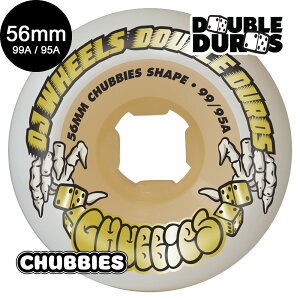 I[WFCEB[ OJ WHEELS56mm DOUBLE DURO WHITE/GUM CHUBBIES 99A/95A WHEELSn[hEB[ _uf 4Zbg XP[g{[h XP{[ sk8 skateboard ^C [[ ԗ gbN XCh O