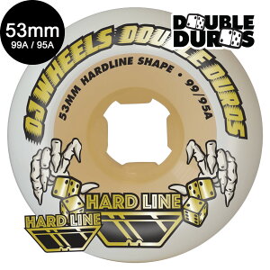 I[WFCEB[ OJ WHEELS53mm DOUBLE DURO WHITE/GUM HARDLINE 99A/95A WHEELSn[hEB[ _uf 4Zbg XP[g{[h XP{[ sk8 skateboard ^C [[ ԗ gbN XCh O