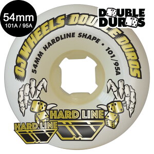 I[WFCEB[ OJ WHEELS54mm DOUBLE DURO WHITE HARDLINE 101A/95A WHEELSn[hEB[ _uf 4Zbg XP[g{[h XP{[ sk8 skateboard ^C [[ ԗ gbN XCh OC