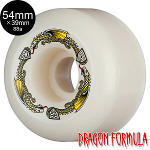 pEGEy^ POWELL PERALTA54mm x 39mm DRAGON FORMULA WHITE 88A WHEEL\tgEB[ 4Zbg hStH[~ XP[g{[h XP{[ sk8 skateboard ^C [[ ԗ y2412z