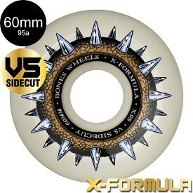ボーンズ ウィール BONES WHEELS60mm X-FORMULA STREET CLEATS V5 SIDECUT 95A WHEELSハードウィール 4個セット エックスフォーミュラー X95 スケートボード スケボー skateboard タイヤ【2412】