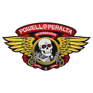 �p�E�G���E�y�����^ POWELL PERALTA12in WINGED RIPPER PATCH���b�y�� �E�C���O�h���b�p�[ �{�[���Y �p�b�` �A�N�Z�T���[ �X�g���[�g �X�P�[�^�[ �t�@�b�V���� �X�P�[�g�{�[�h �X�P�{�[ sk8 skateboard