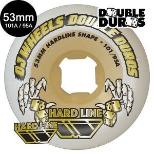 I[WFCEB[ OJ WHEELS53mm DOUBLE DURO WHITE/GUM HARDLINE 101A/95A WHEELSn[hEB[ _uf 4Zbg XP[g{[h XP{[ sk8 skateboard ^C [[ ԗ gbN XCh O