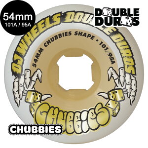 I[WFCEB[ OJ WHEELS54mm DOUBLE DURO WHITE/GUM CHUBBIES 101A/95A WHEELSn[hEB[ _uf 4Zbg XP[g{[h XP{[ sk8 skateboard ^C [[ ԗ gbN XCh O
